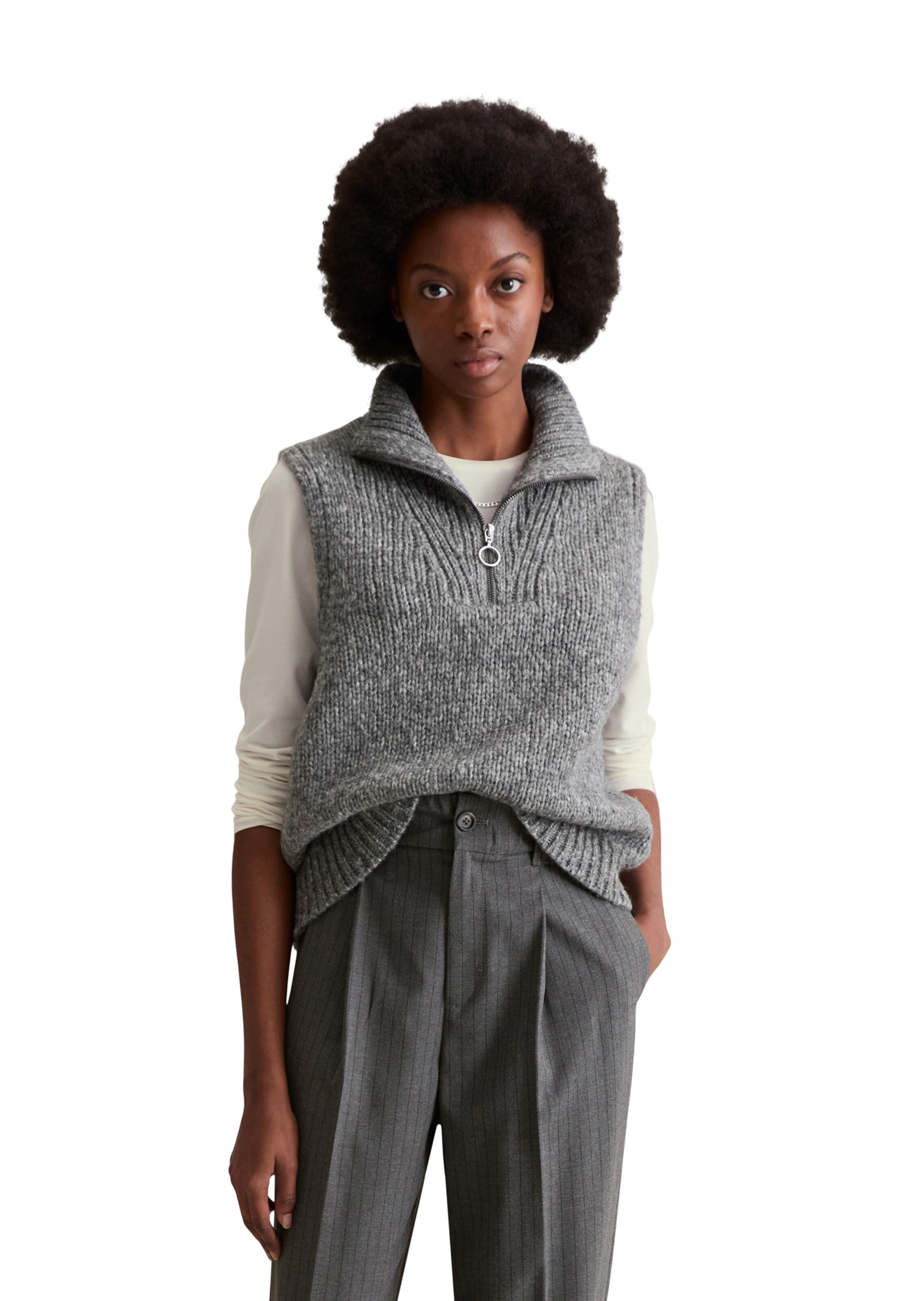 Marc O'Polo DENIM Sweater in Grey: front