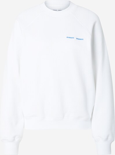 Samsoe Samsoe Sweat-shirt 'GITTA' en bleu / blanc, Vue avec produit