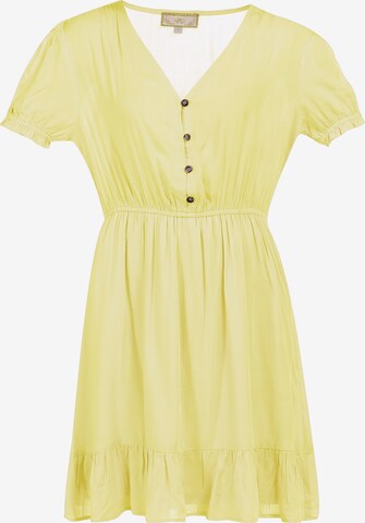 MYMO Dress in Yellow: front