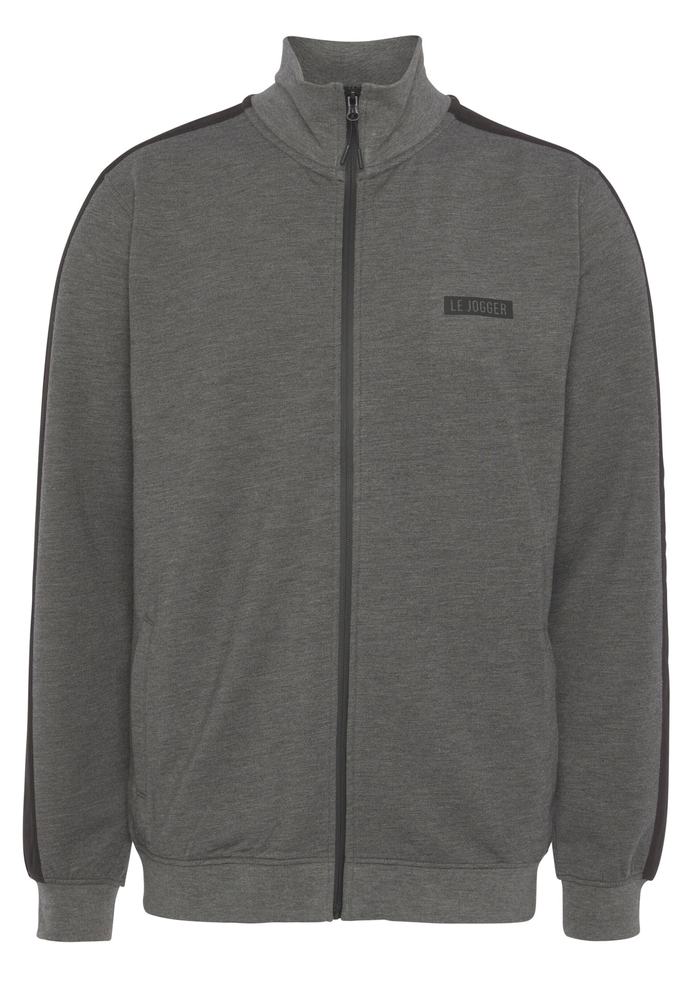 Authentic Le Jogger Sweatjacke in Grau: Vorderseite