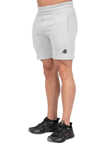 Slimfit Pantaloni 'Leon' di Gorilla Wear in grigio