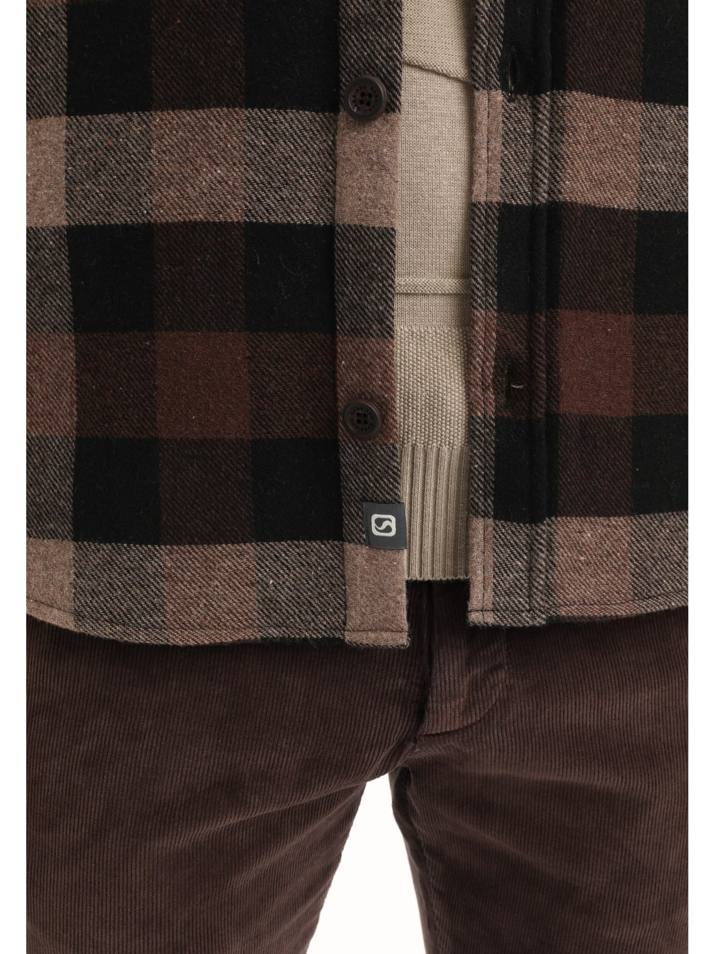 Gabbiano Comfort fit Overhemd in Bruin
