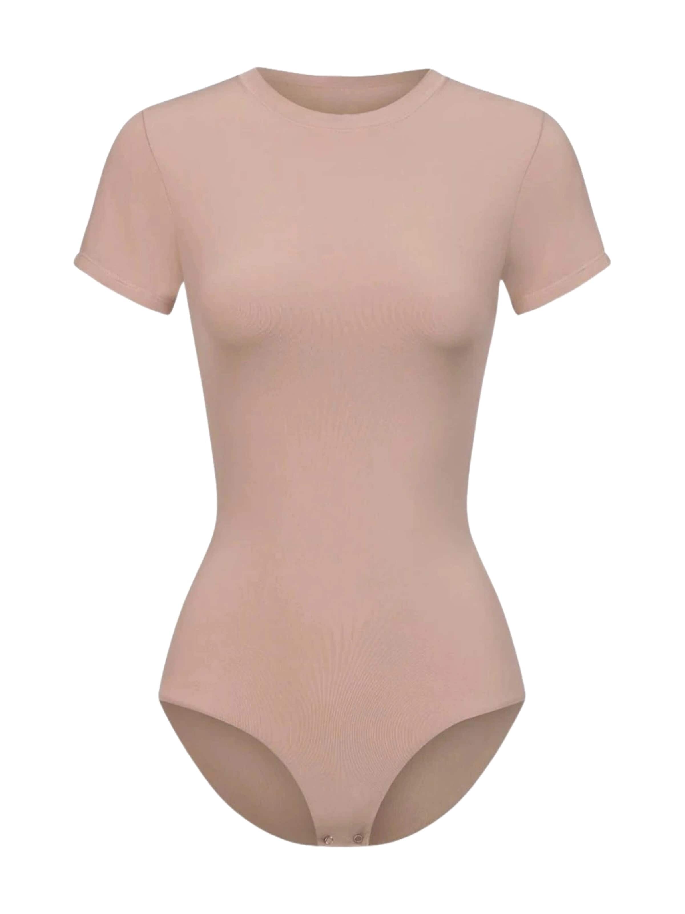 cfab Body 'Crew Neck T-Shirt Bodysuit'‌‌‌‌‌‌‌‌‌ in Pink: Vorderseite