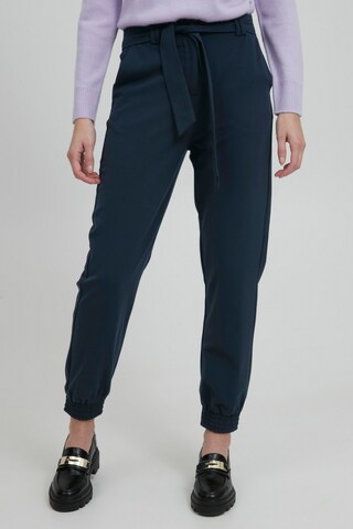 b.young Tapered Broek 'DANTA' in Zwart: voorkant