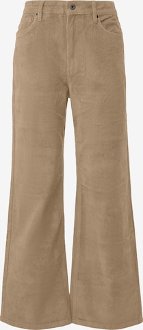 Pantalon QS en beige : devant