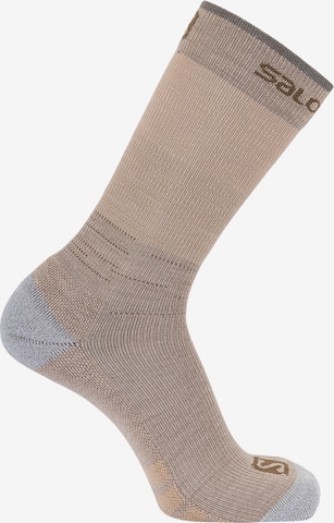 SALOMON Sport-Socken in Beige: front