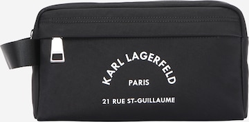 juoda Karl Lagerfeld Tualeto reikmenų / kosmetikos krepšys: priekis