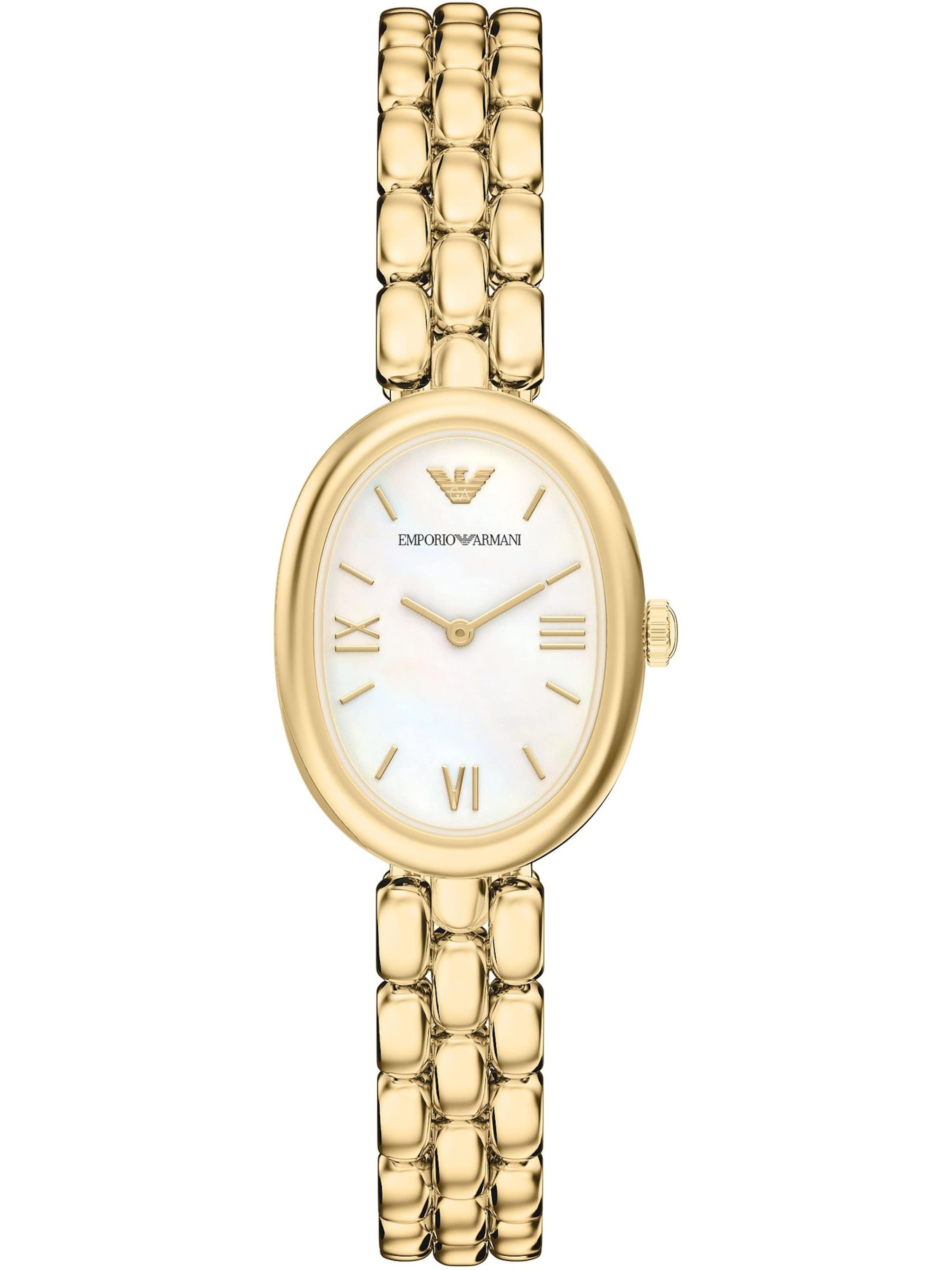 Emporio Armani Analoguhr in gold, Produktansicht