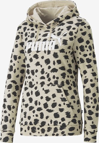 PUMA Athletic Sweatshirt in Beige: front