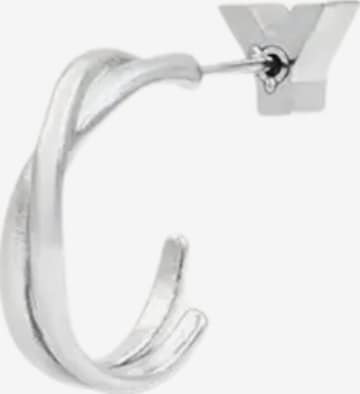 Boucles d'oreilles YParis en argent : devant
