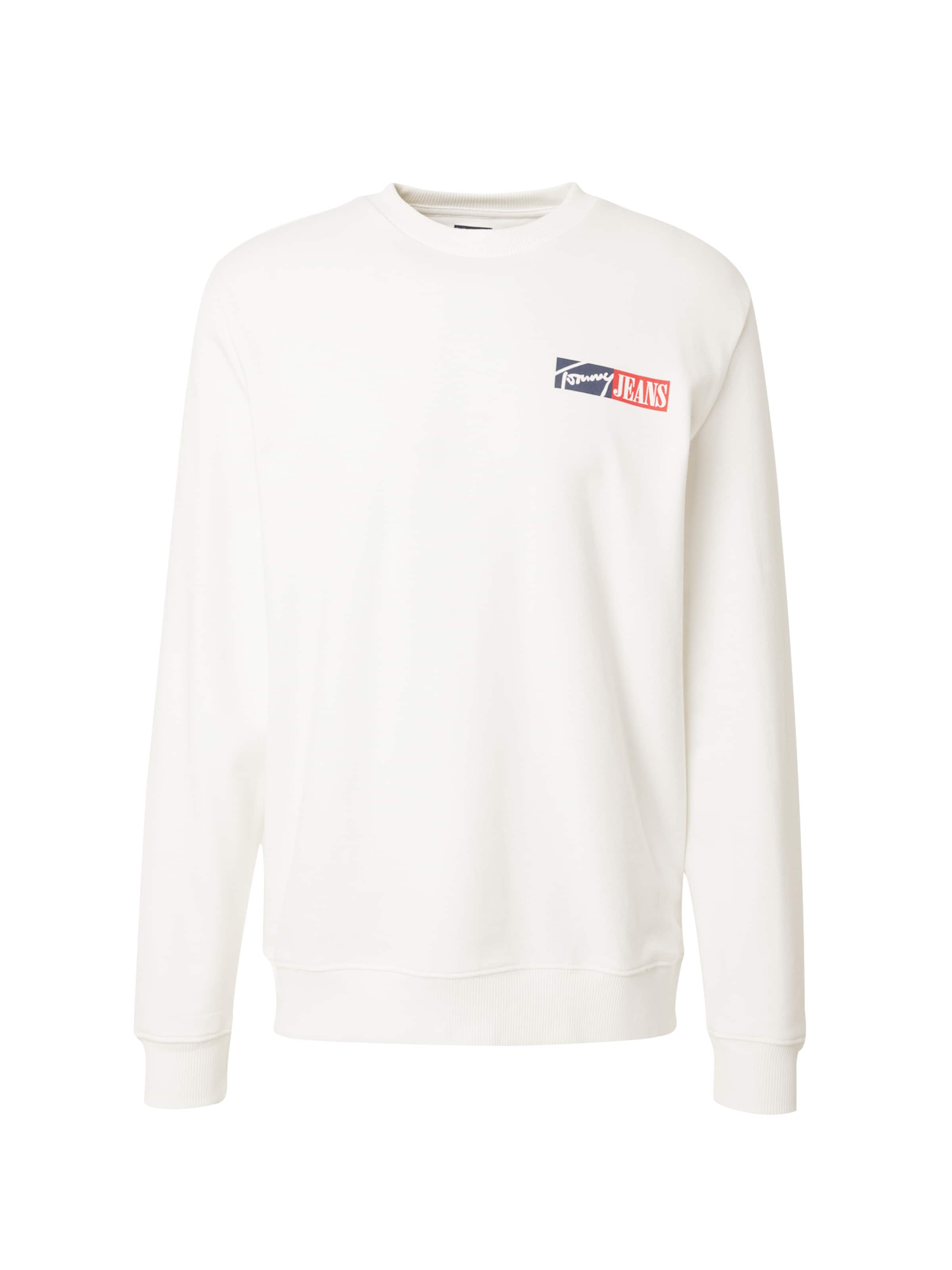 Tommy Jeans Sweatshirt i vit: framsida