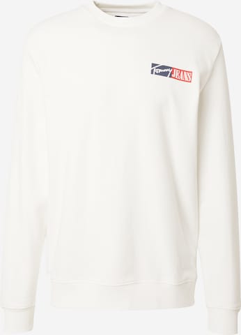 balta Tommy Jeans Megztinis be užsegimo: priekis