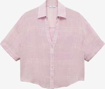 MANGO Bluse 'COCONUT' in Pink: predná strana