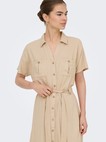 ONLY Shirt dress 'ONLGOA' in Beige