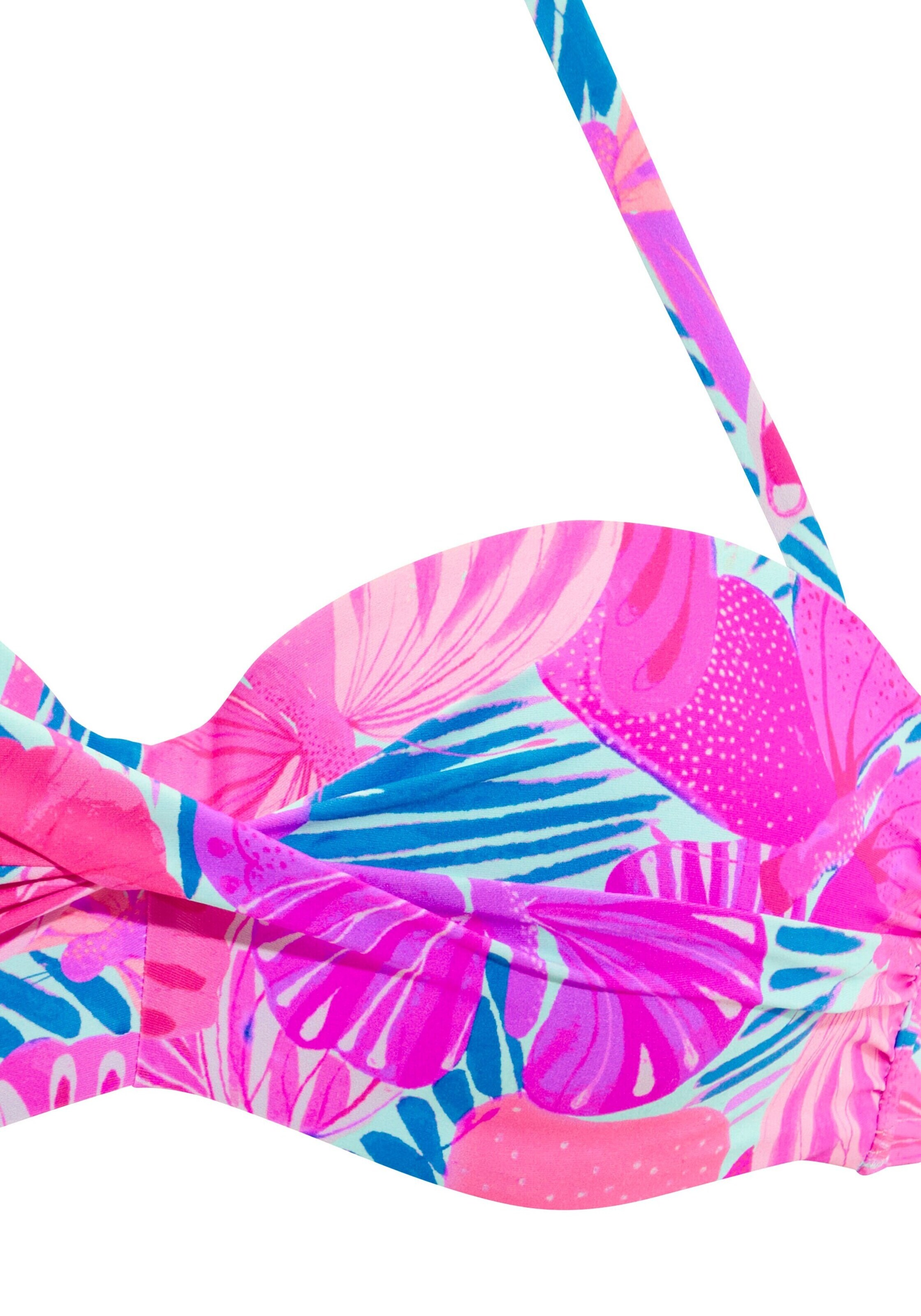 SUNSEEKER Bandeau Bikini Top in Pink