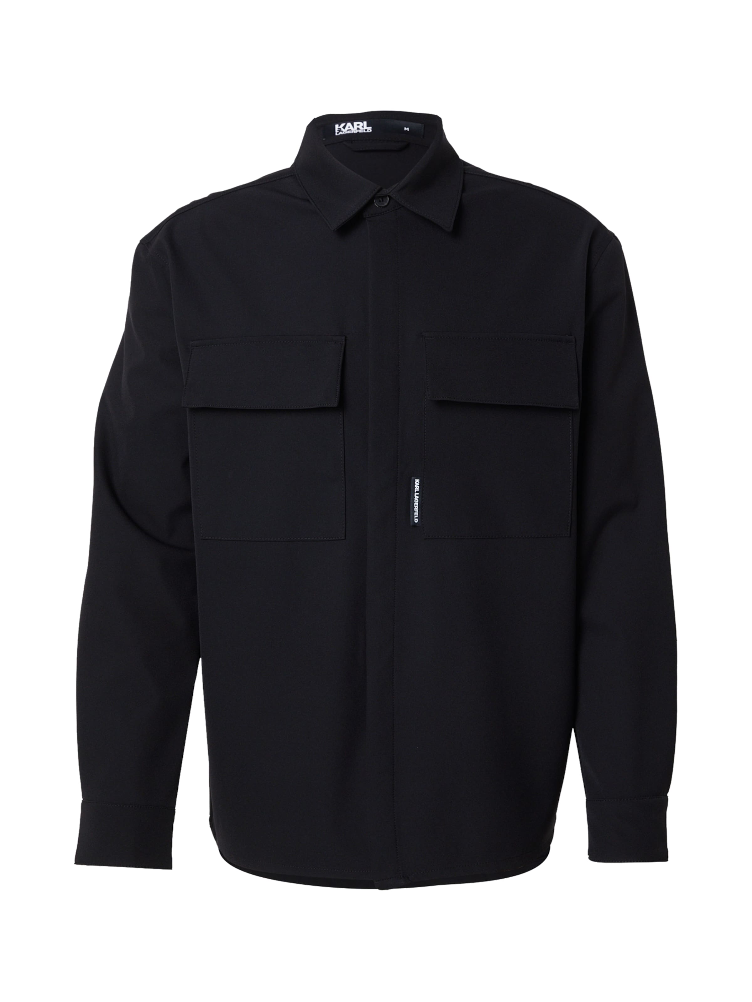 Regular fit Camicia di Karl Lagerfeld in nero: frontale