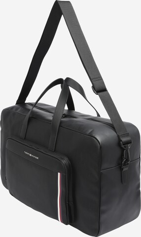 TOMMY HILFIGER - Bolsa de fin de semana en negro: frente