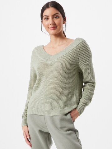 ONLY Sweater 'MELTON' in Green: front