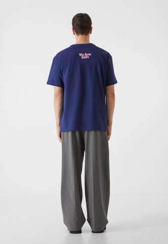 Lost Youth Shirt 'Lost Youth Tee - Wild Room Service' in Blauw