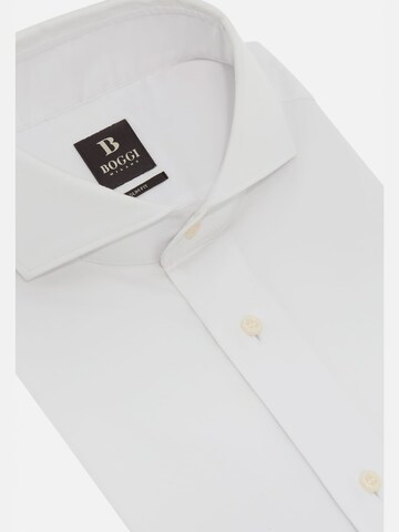 Boggi Milano Regular Fit Hemd in Weiß