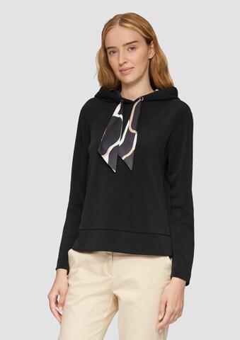 Sweat-shirt s.Oliver BLACK LABEL en noir : devant