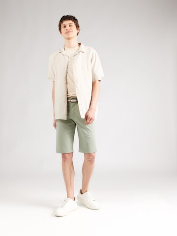 Lindbergh Regular Chino trousers 'Superflex' in Green