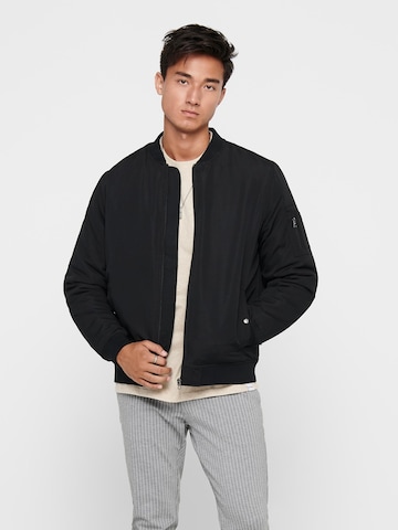 Only & Sons Regular Fit Overgangsjakke 'Jack' i sort: forside