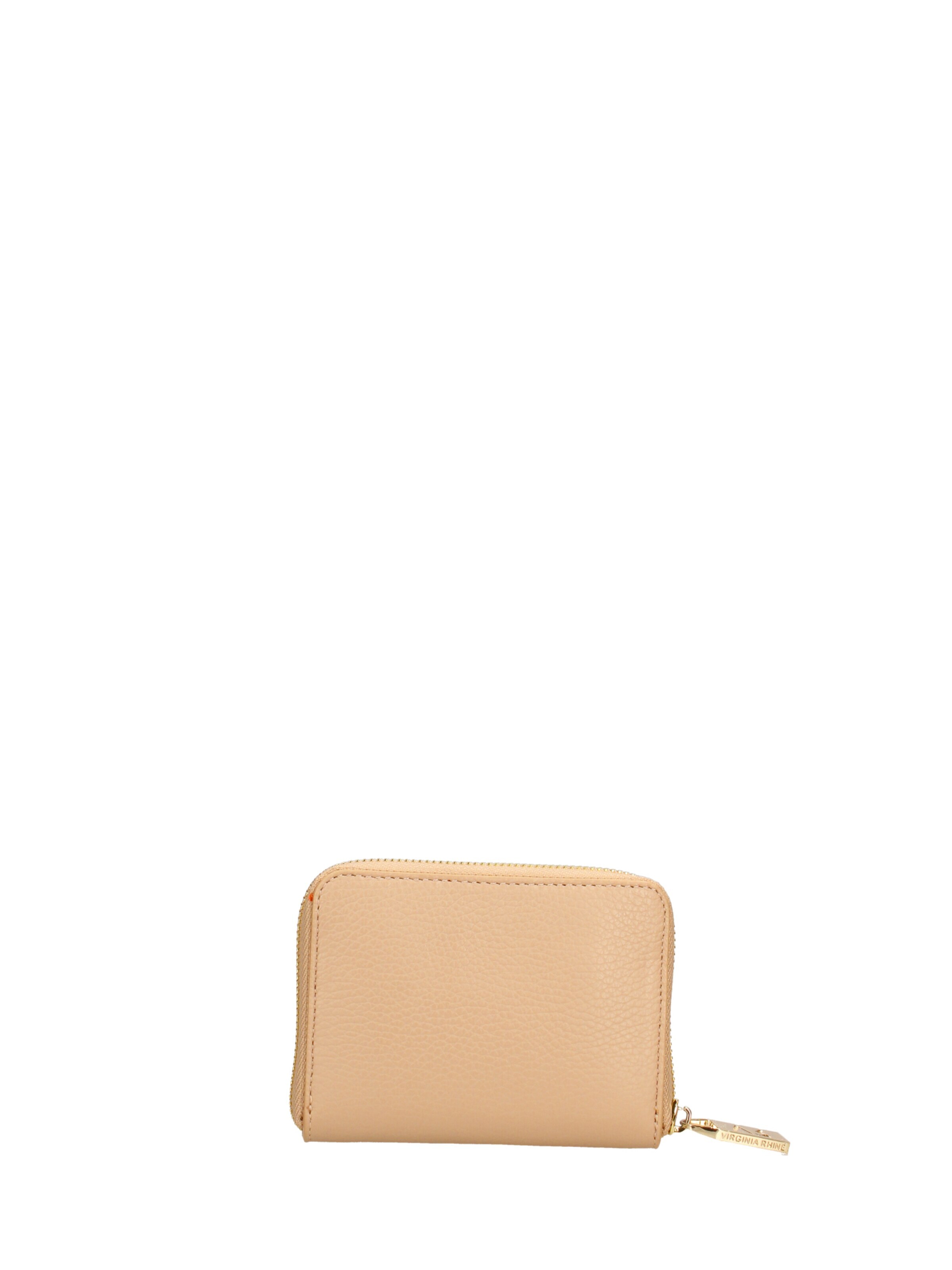 Portamonete 'Portafoglio donna pelle dollaro Made in Italy - Chiusura zip' di Virginia Rhinè in beige