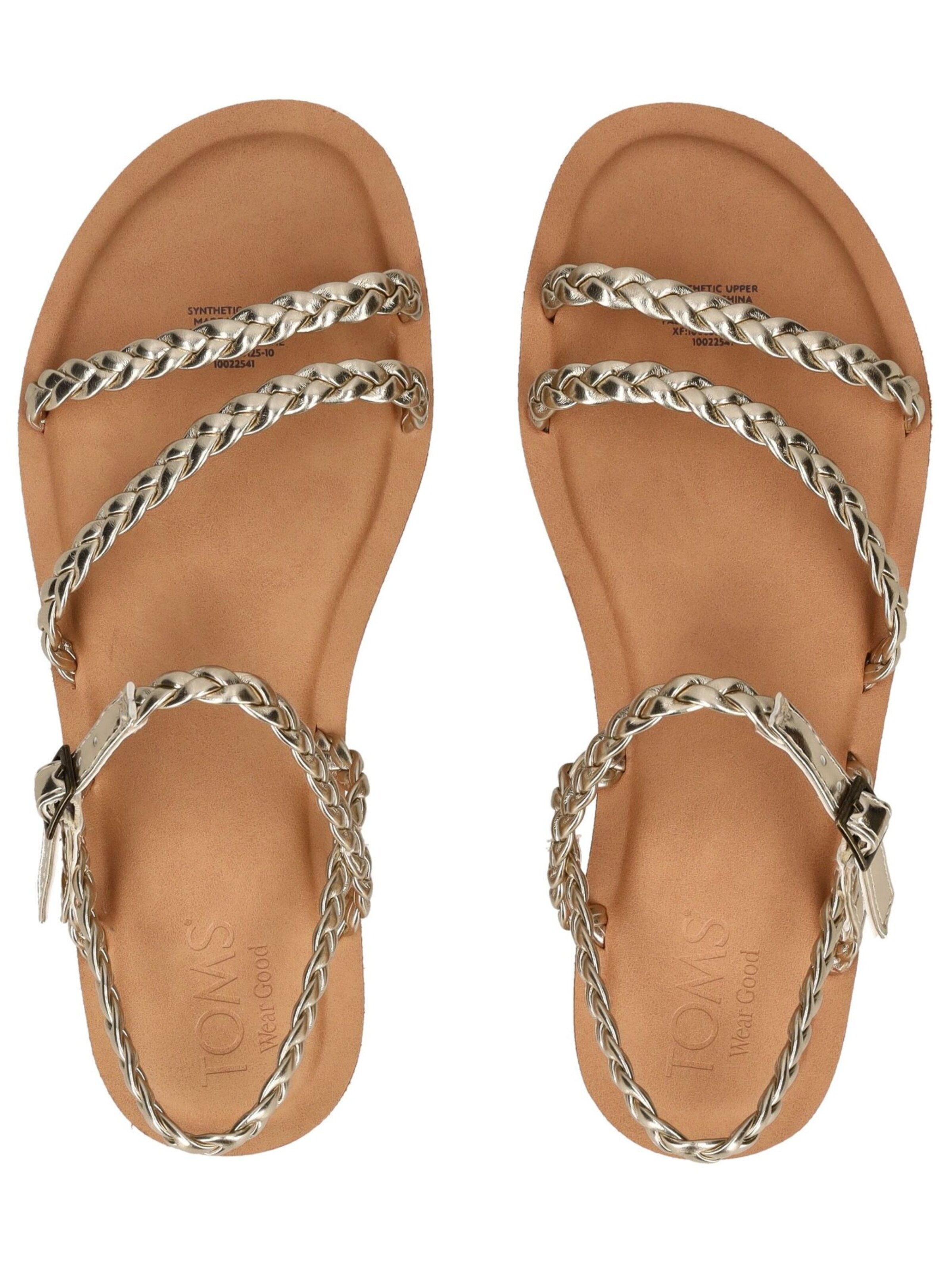 TOMS Strap Sandals in Gold