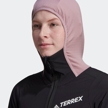 Veste de sport 'Techrock Flooce' ADIDAS TERREX en noir