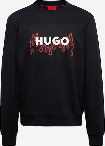 Sweat-shirt 'Duragol_U241' HUGO Red en noir : devant