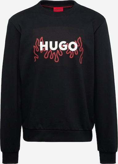 HUGO Red Mikina 'Duragol_U241' - jasně červená / černá / černý melír / bílá, Produkt