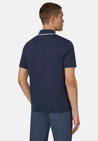T-Shirt 'Pima Interlock' Boggi Milano en bleu