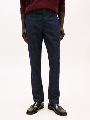 TOMMY HILFIGER Слим Брюки-чинос 'BLEECKER MARL' в Синий: спереди