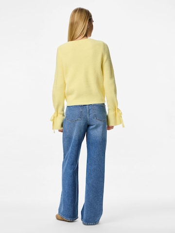 PIECES Strickjacke 'PCRIKKE' in Gelb