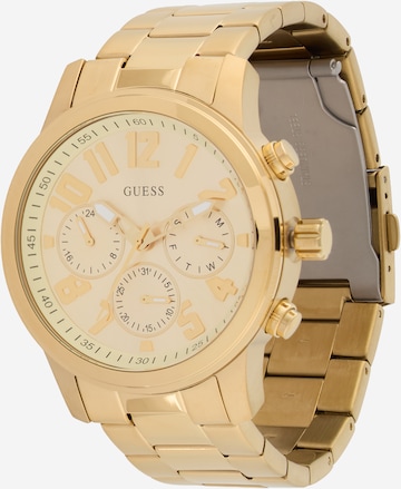 GUESS Аналоговые часы 'Parker' в Золотой: спереди