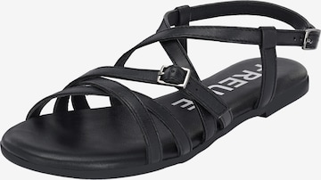 FREUDE Strap Sandals 'Antares' in Black: front
