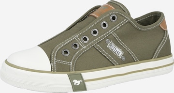 MUSTANG Slip-on obuv - Zelená: predná strana