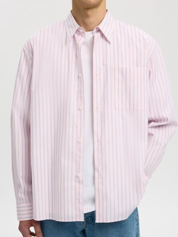 SELECTED Comfort Fit Hemd in Pink