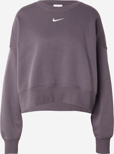 Nike Sportswear Sweater majica 'PHOENIX FLEECE' u siva / bijela, Pregled proizvoda