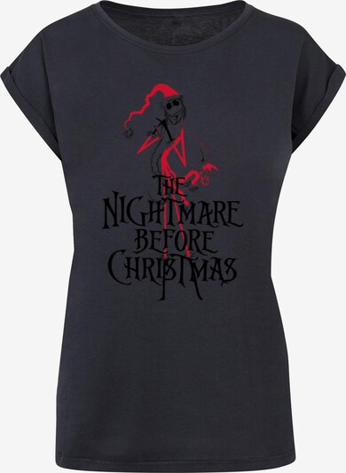 ABSOLUTE CULT T-shirt 'The Nightmare Before Christmas - Santa' en bleu nuit / rouge / noir, Vue avec produit
