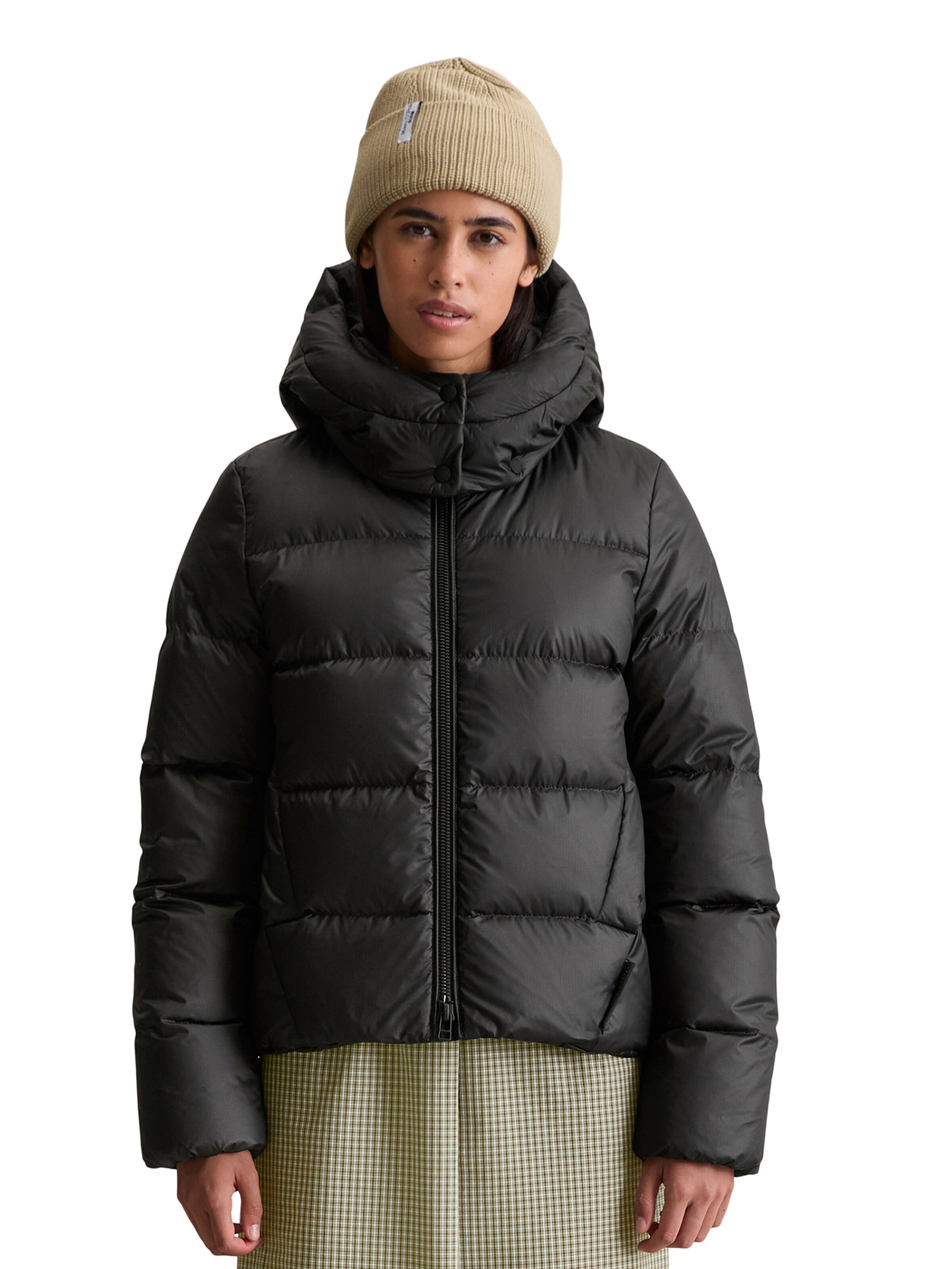 Marc O'Polo DENIM Winterjas in Zwart: voorkant