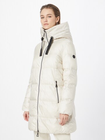 Amber & June Between-Season Jacket in Beige: front