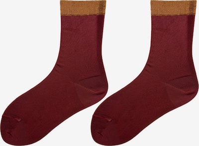 TOO HOT TO HIDE Viskosesöckchen 'NANDA'S SHINY SOCKS' in rot, Produktansicht