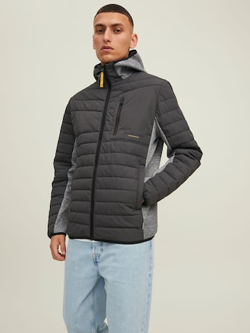 JACK & JONES Between-Season Jacket 'Berg' in Grey: front