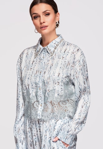 Ombre Blouse in Blue: front