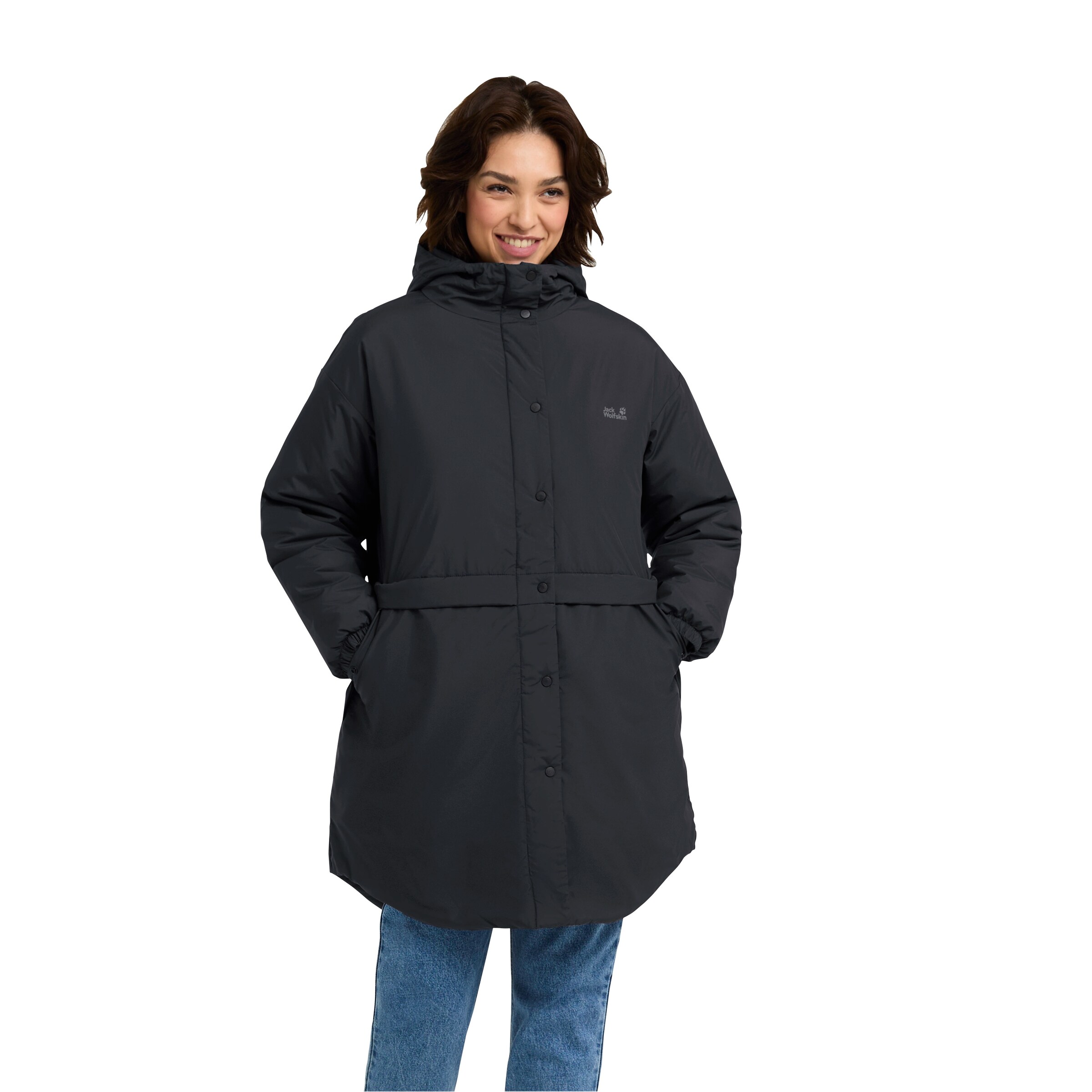 JACK WOLFSKIN Performance Jacket in Black: front