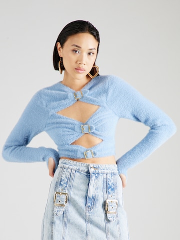 Hoermanseder x About You Sweater 'Arlene' in Blue: front