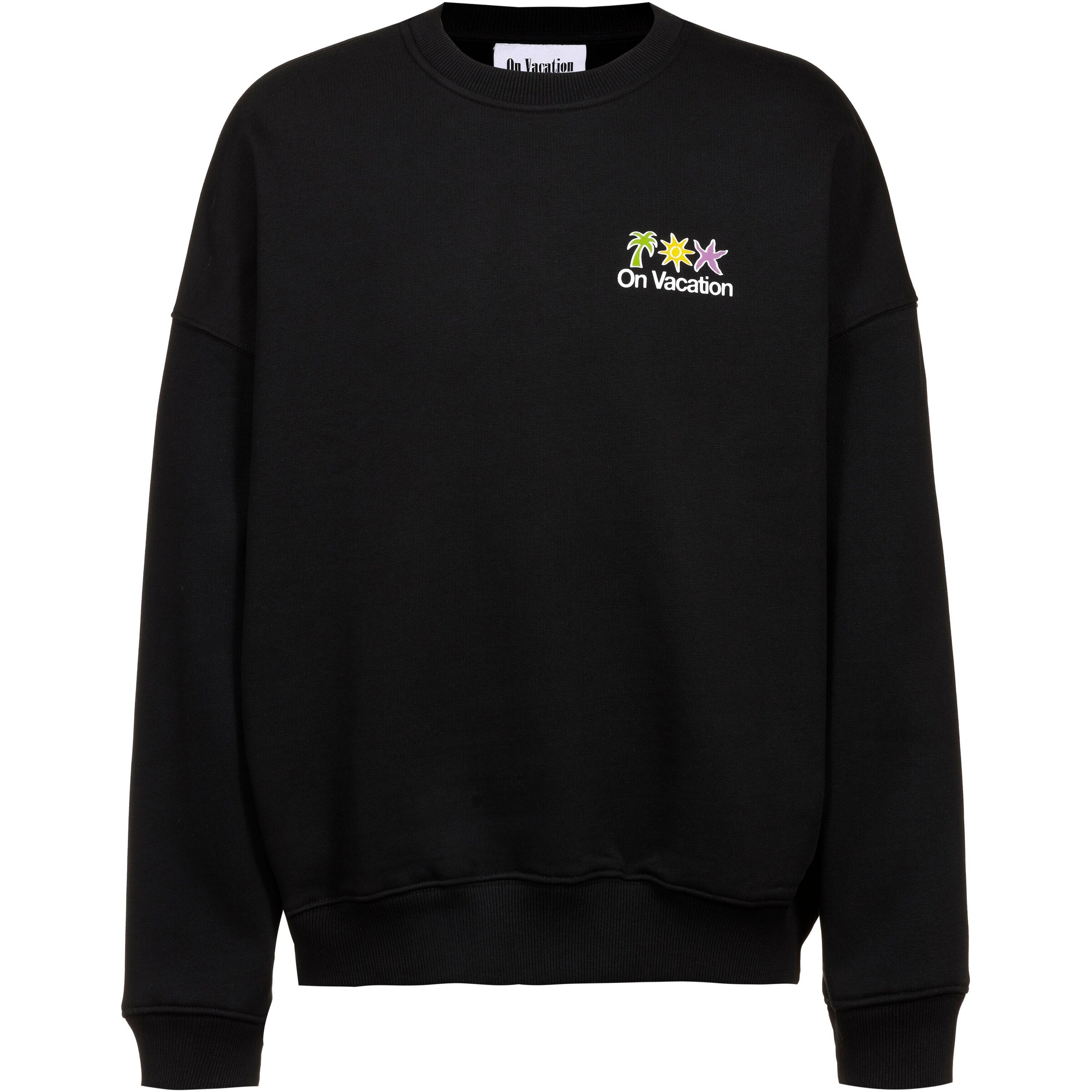 On Vacation Sweatshirt 'Holiday Service' in Black