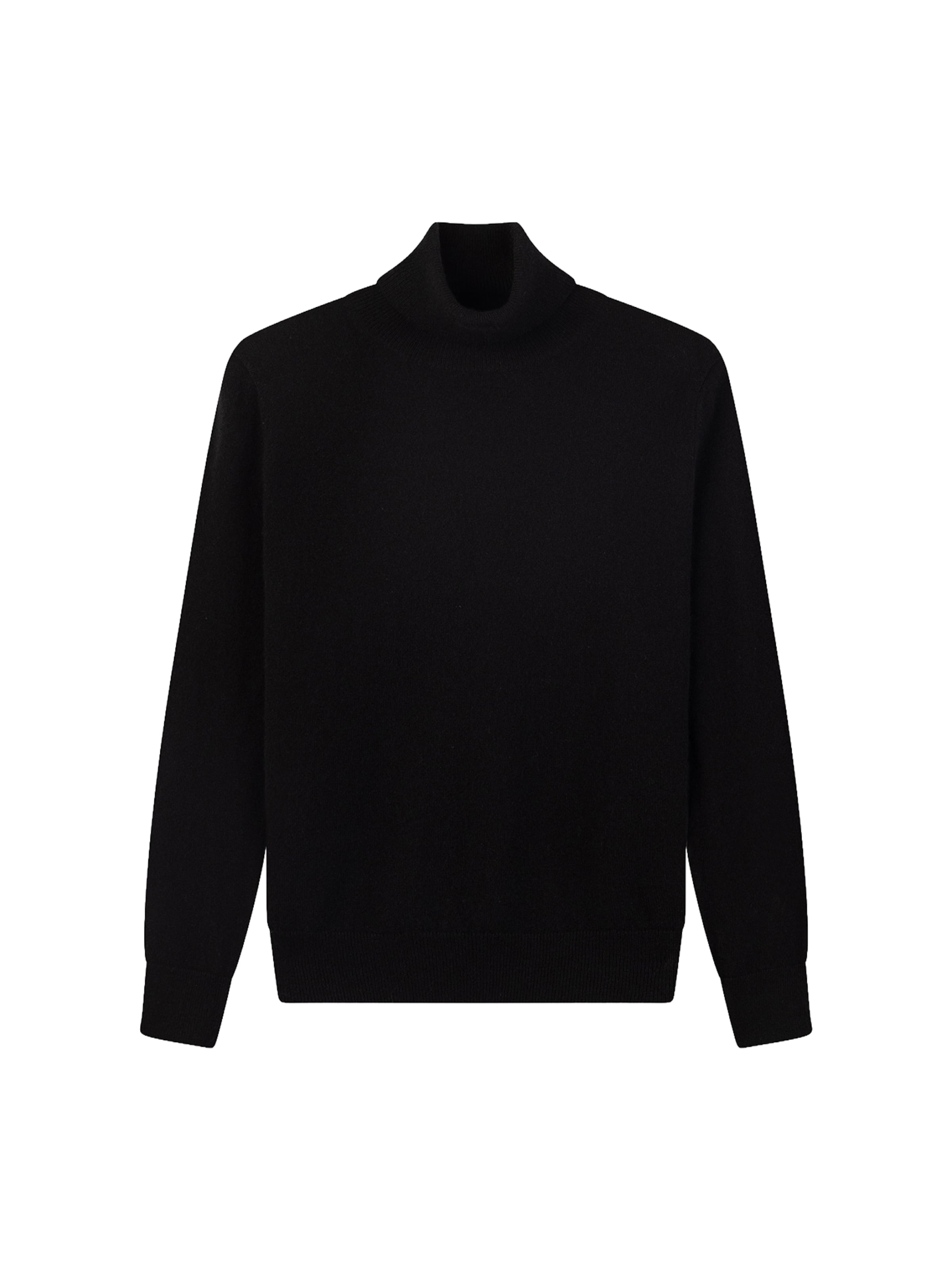 GOBI Cashmere Pullover 'Women's Timeless Cashmere Turtleneck Sweater'‌‌‌ in Schwarz: Vorderseite
